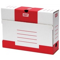 Fast Archive box color red print